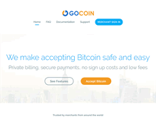 Tablet Screenshot of gocoin.com